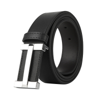 恒源祥(HYX)简约H头真皮皮带 HYX0574