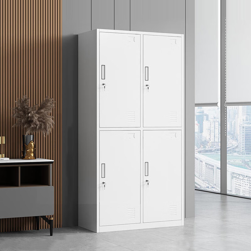 鑫金虎(XIN JIN HU)钢制四门更衣柜铁皮柜员工储物柜宿舍衣柜寄存柜高清大图