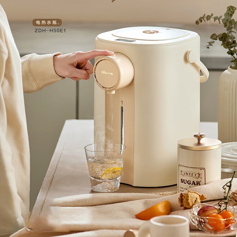 小熊电热水壶恒温智能烧水壶家用台式保温壶小型饮水机ZDH-H50E1高清大图