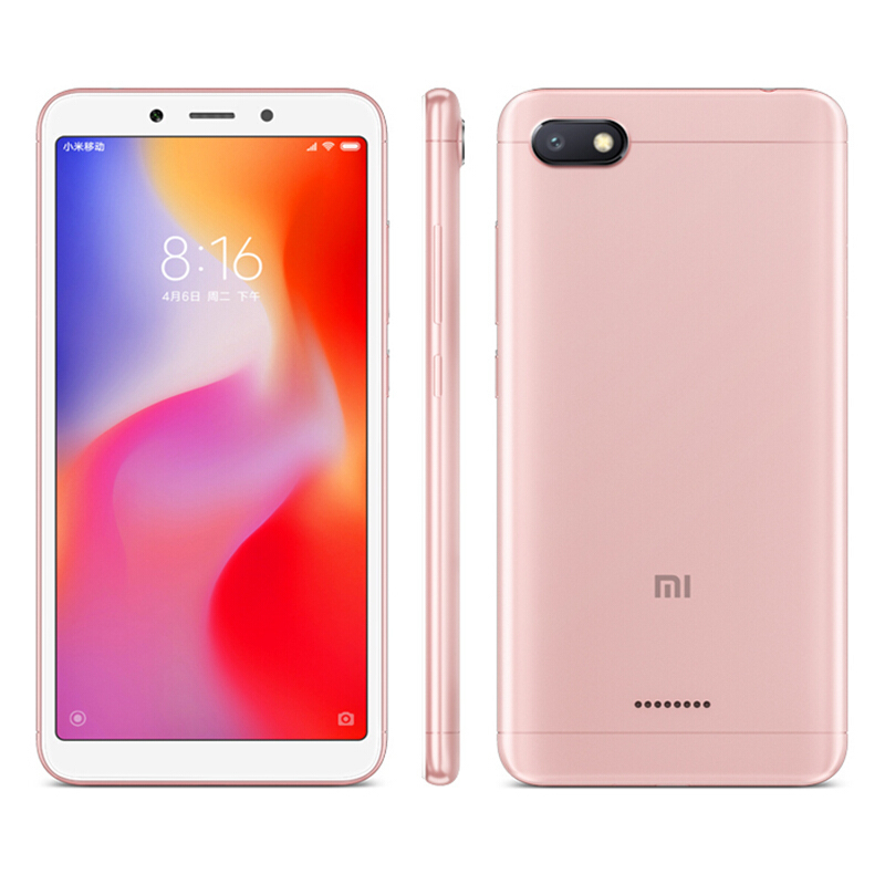 Xiaomi/小米 红米6A 2GB+16GB 樱花粉 移动联通电信4G全网通手机