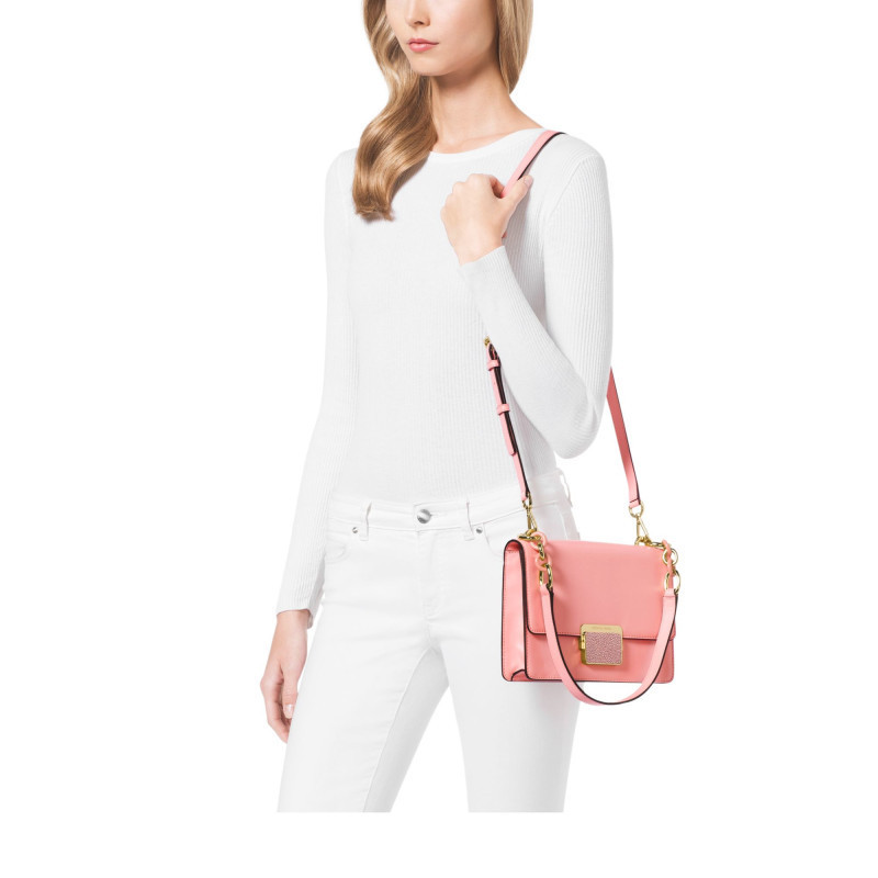Michael Kors 粉色单肩礼服包水钻闪款