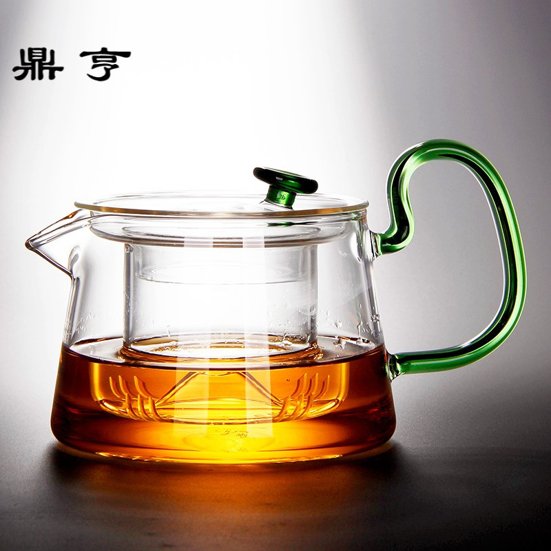 鼎亨耐热玻璃茶壶套装加厚花茶壶过滤煮茶器电陶炉加热泡茶壶小青