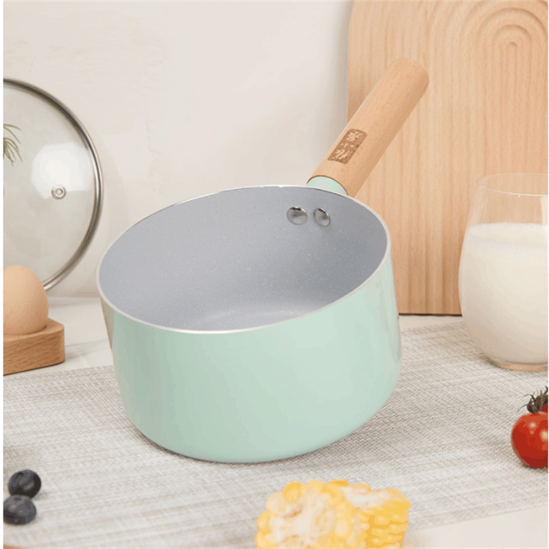张小泉青岚不粘锅系列 奶锅 家用宝宝辅食锅泡面锅热牛奶煮面小汤锅 青岚不粘奶锅C32910100 16cm图片
