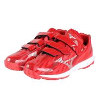 美津浓(Mizuno)男士棒球鞋轻量透气训练鞋防滑耐磨2024新款设计 Red_×_Silver 42.5