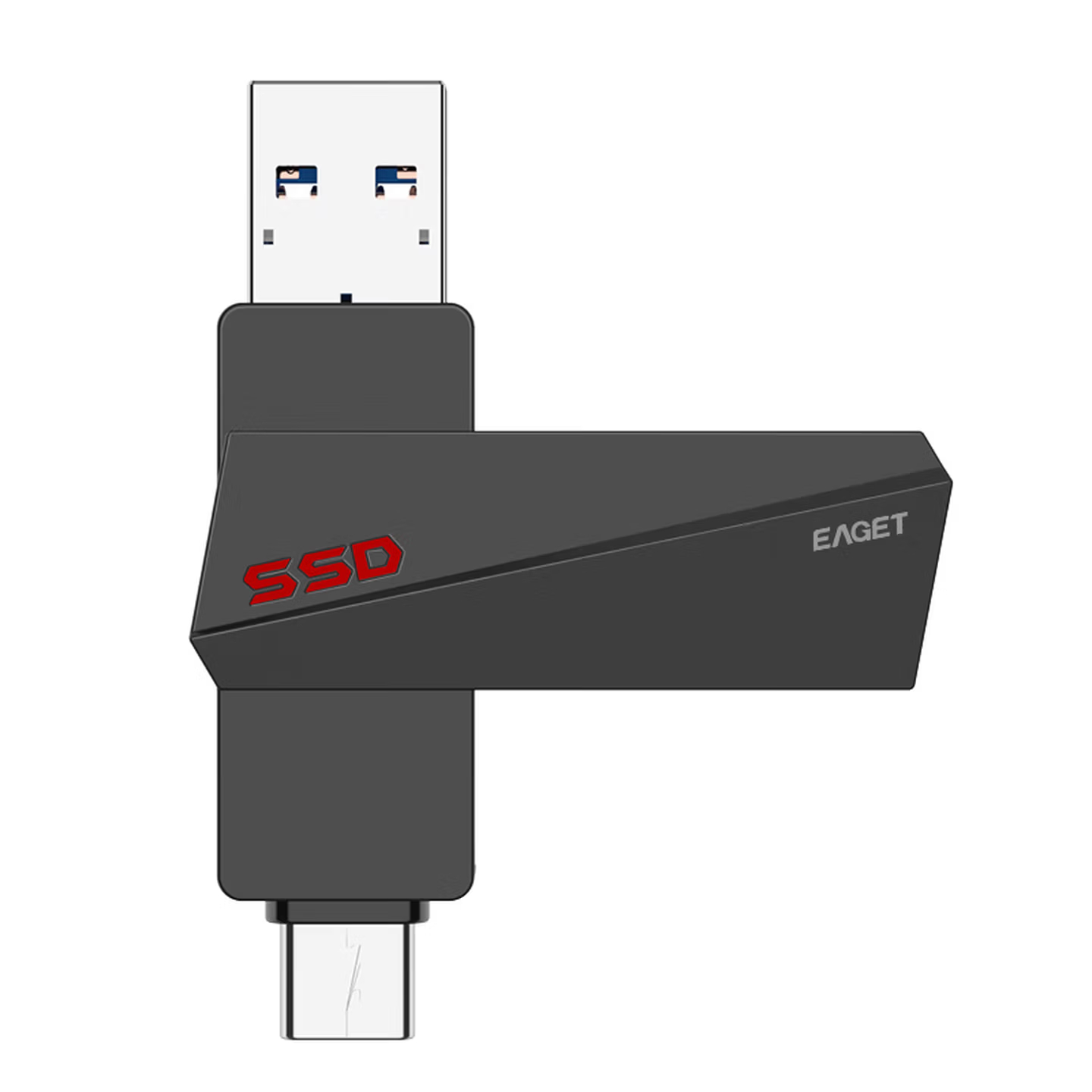 忆捷(EAGET)DU30 256G固态U盘Type-c+USB3.2 Gen2高速传输高清大图
