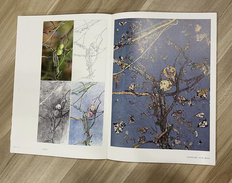 [醉染正版]似与不似 岩彩绘画写生课程 陈文光岩彩画创作岩彩画技法教学 岩彩画基础知识指南名家画集绘画技法解读古代壁画临高清大图