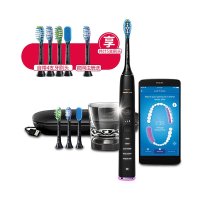 飞利浦(PHILIPS)电动牙刷HX9924/12 钛金黑成人声波震动钻石牙刷智能亮白系列新钻石旗舰版，智能连接APP