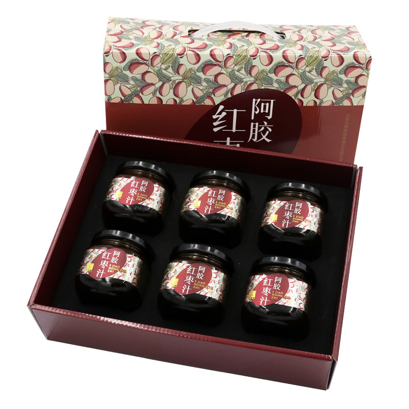 东阿阿胶 阿胶红枣汁250g*6瓶(1500g)/礼盒 送礼 大枣 阿胶 DEEJ 官方旗舰店