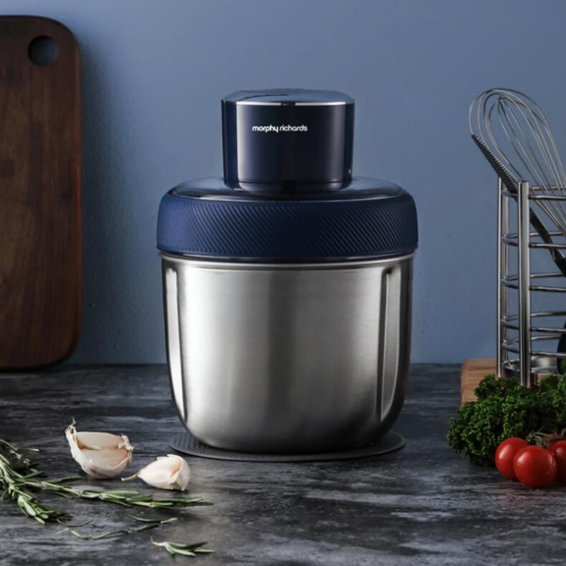 摩飞电器(MORPHY RICHARDS)绞肉机 家用电动多功能辅食料理机1.5升全钢杯体-有线款 MR9408 / 台