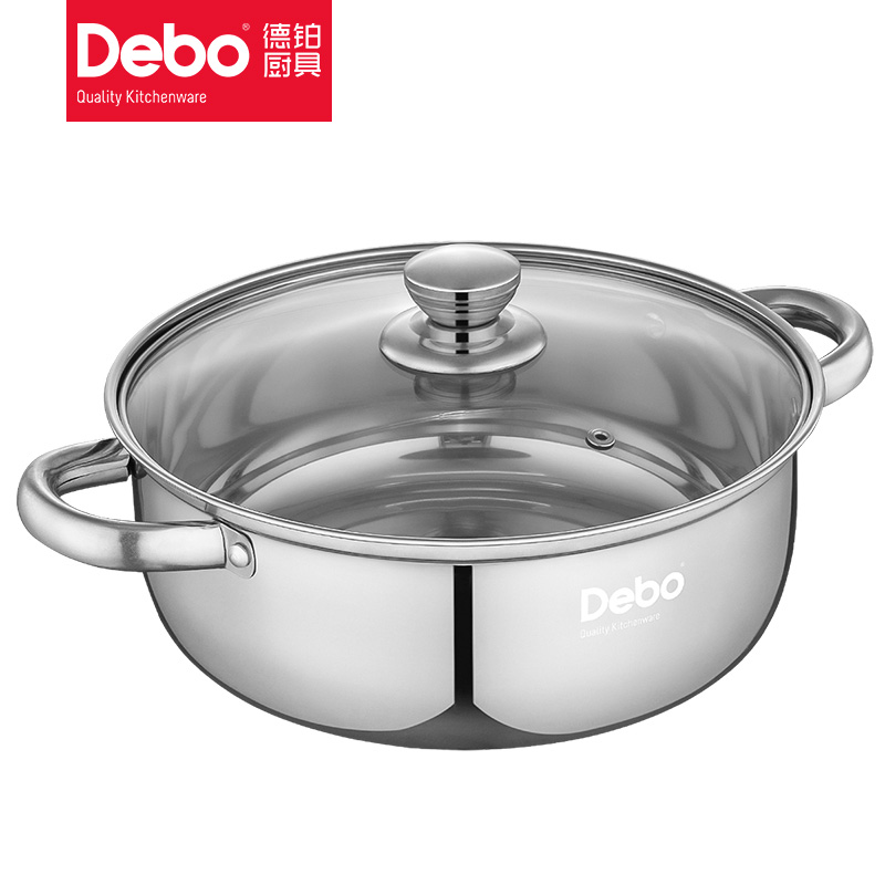 德铂(Debo) DEP-DZ080 凯奇 不锈钢锅汤锅 26cm
