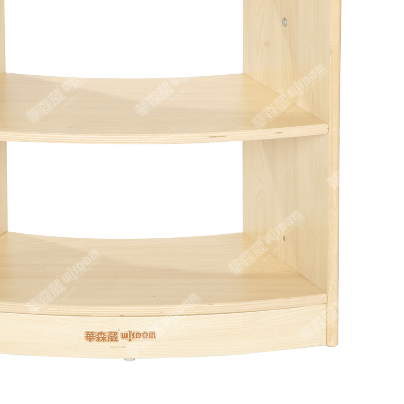 华森葳儿童用品 3层45度弧形柜-实木高清大图