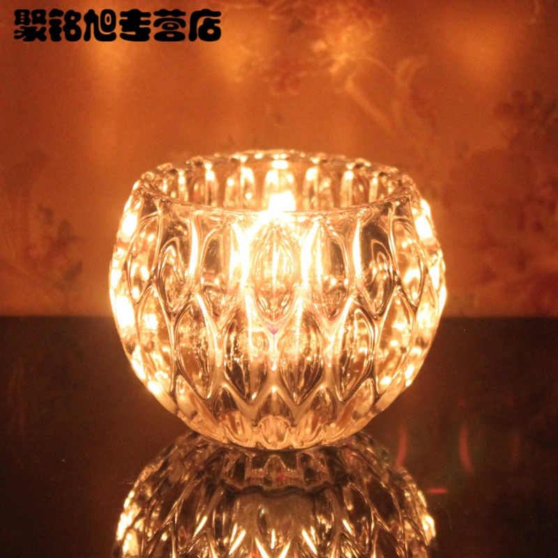 多款玻璃烛台透明水晶蜡烛台欧式浪漫婚庆生日烛光晚餐蜡烛-13号玻璃烛台