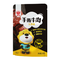 狮客[苏宁自主品牌]手撕牛肉(五香味)46g 牛肉类即食小零食