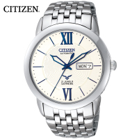 西铁城(CITIZEN)手表 时尚自动机械白盘钢带商务时尚休闲男表NH8260-68AB