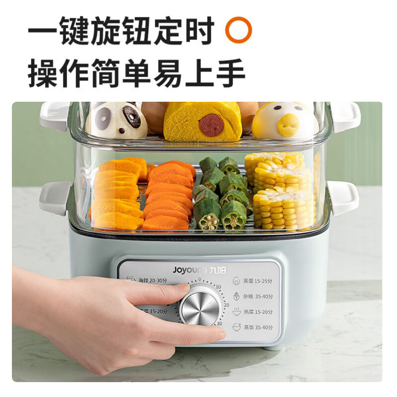 九阳 9.3L家用多功能电蒸锅两层ZD20-GE620高清大图