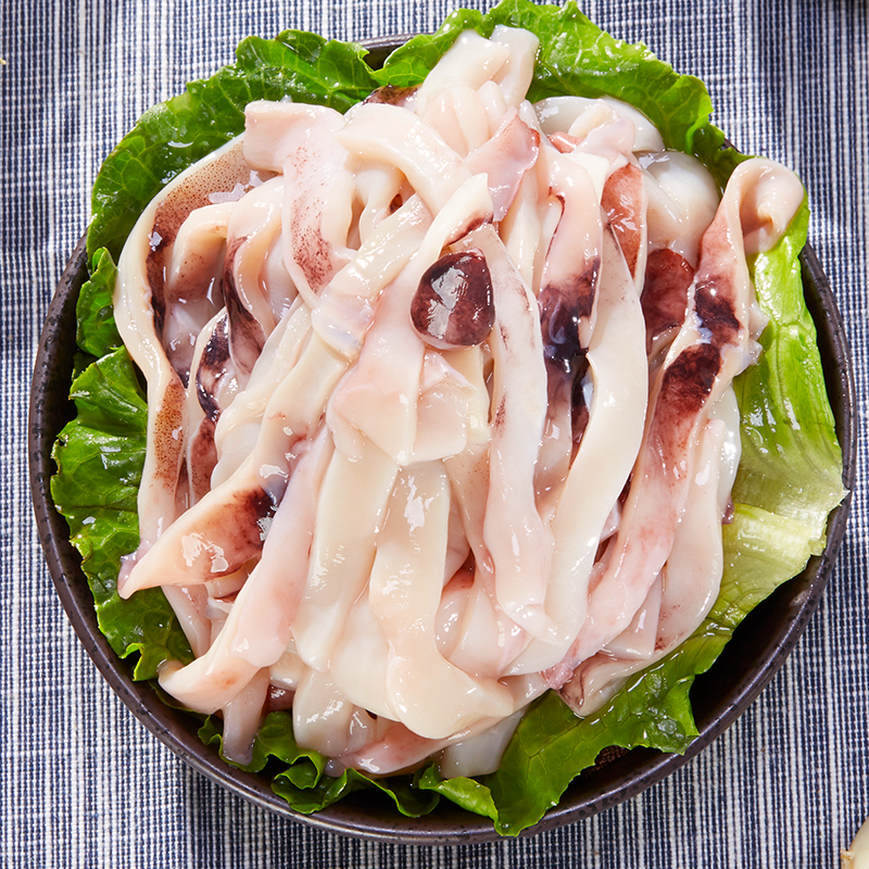 简单滋味冷冻阿根廷鱿鱼条500g海鲜水产火锅海鲜水产