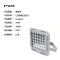 拱匠令 GJL6112 LED防眩泛光灯 100W 220V IP65(计价单位:个)灰色