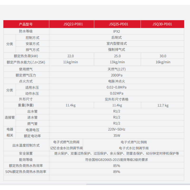 瑞美燃热JSQ25-PD01