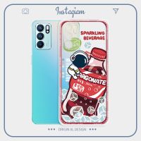 OPPO手机壳reno6pro+透明5硅胶4se可爱卡通汽水3防摔2z创意10倍5k 汽水宇航员 Reno6