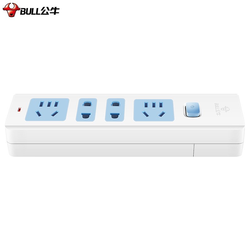 公牛 插座 新国标/插线板/插排/排插/接线板/拖线板/自行接线/无插头无电源线 GN-407W 4位总控 无线高清大图
