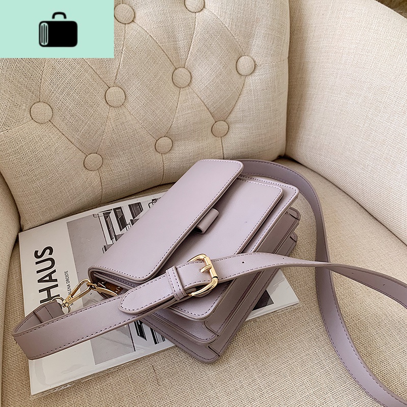 白色包包女2020春季新款网红斜挎包百搭质感高级感洋气单肩小方包NEWLAKE高清大图