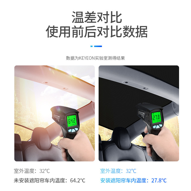 凯易欧(Keyeon)适用特斯拉model3遮阳帘Y天窗车顶防晒挡遮阳板ModelY一体天窗遮阳帘套装[黑色]