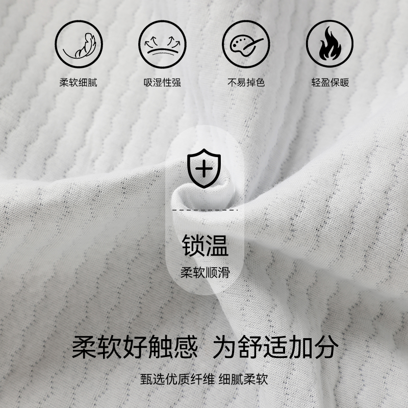 啄木鸟2024冬空气棉夹层睡衣男长袖中老年加厚夹棉家居服女款套加高清大图