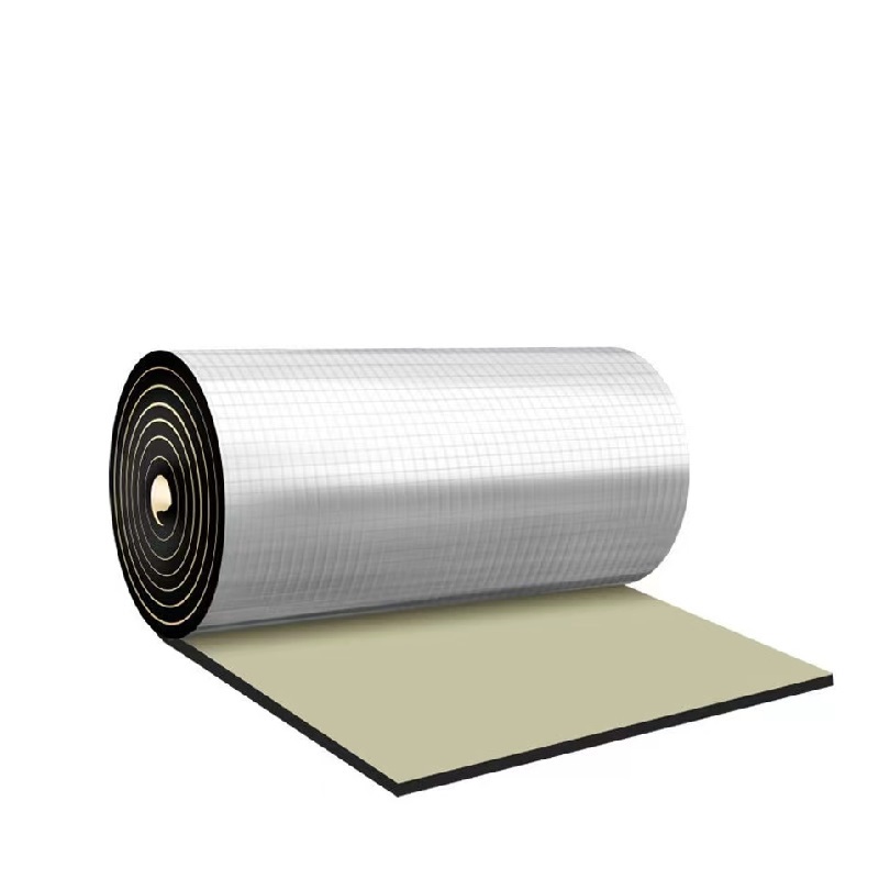 盛京联硕铝箔自粘橡塑保温板宽度约1米 厚度约40mm 方格铝板+背胶平方米高清大图