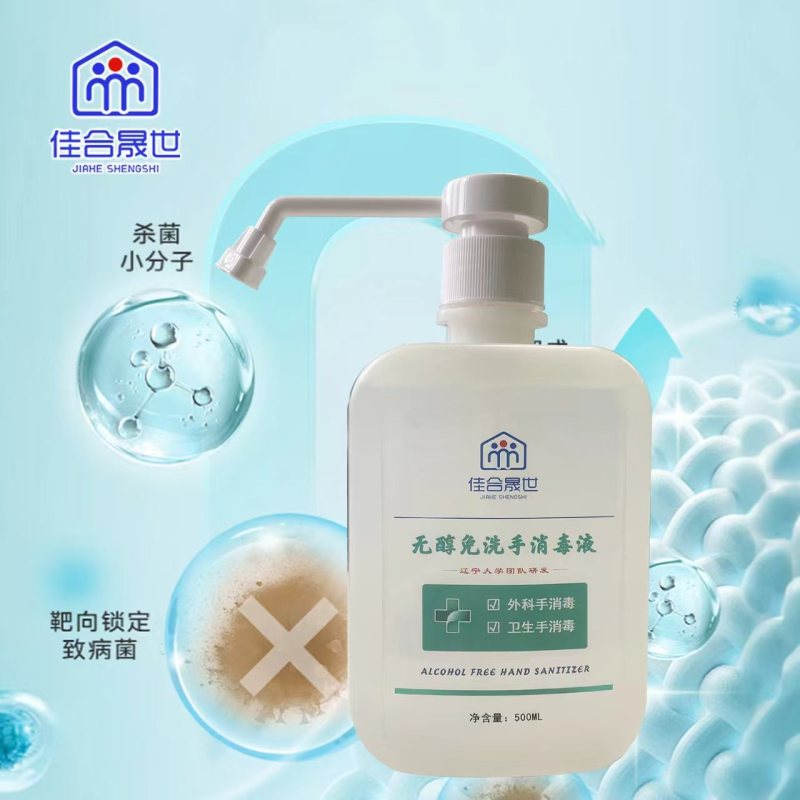 佳合晟世 无醇免洗手消毒液 500ml/瓶