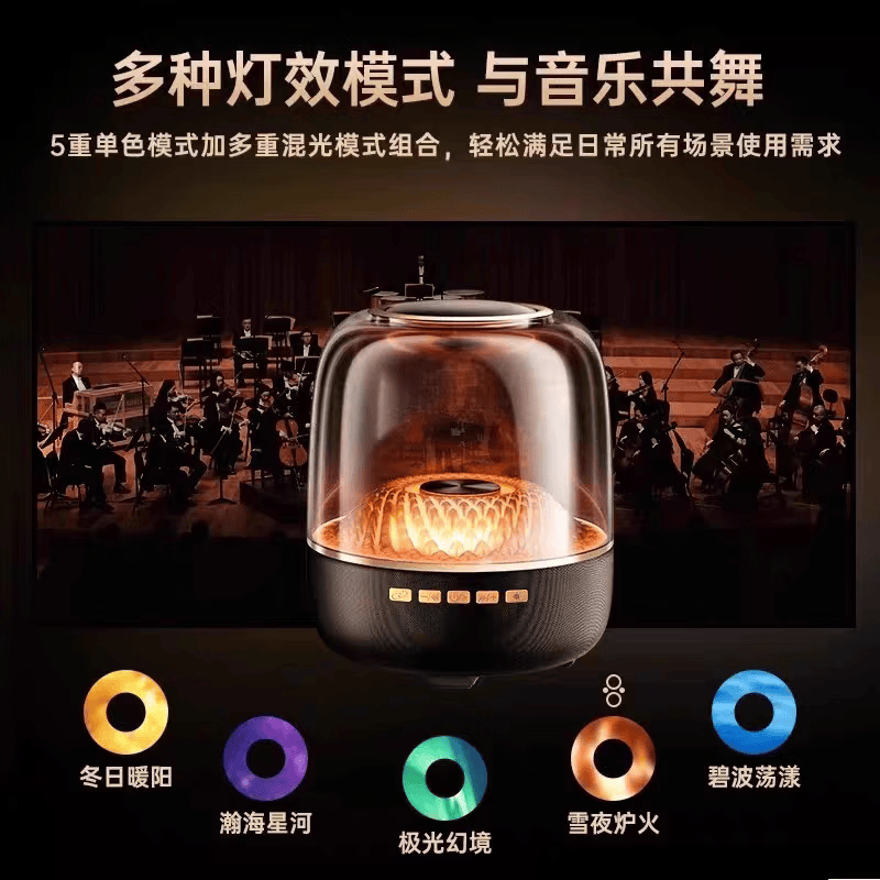 塞尔兰斯蓝牙音箱SD-56 彩灯光无损音质重低家用电脑桌面迷你音响高清大图