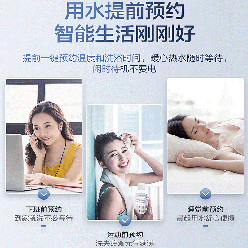 [全新升级]Haier/海尔电热水器40升2200W速热高温抑菌中温保温预约洗浴ECO节能储水式小体积ES40H-GZ1