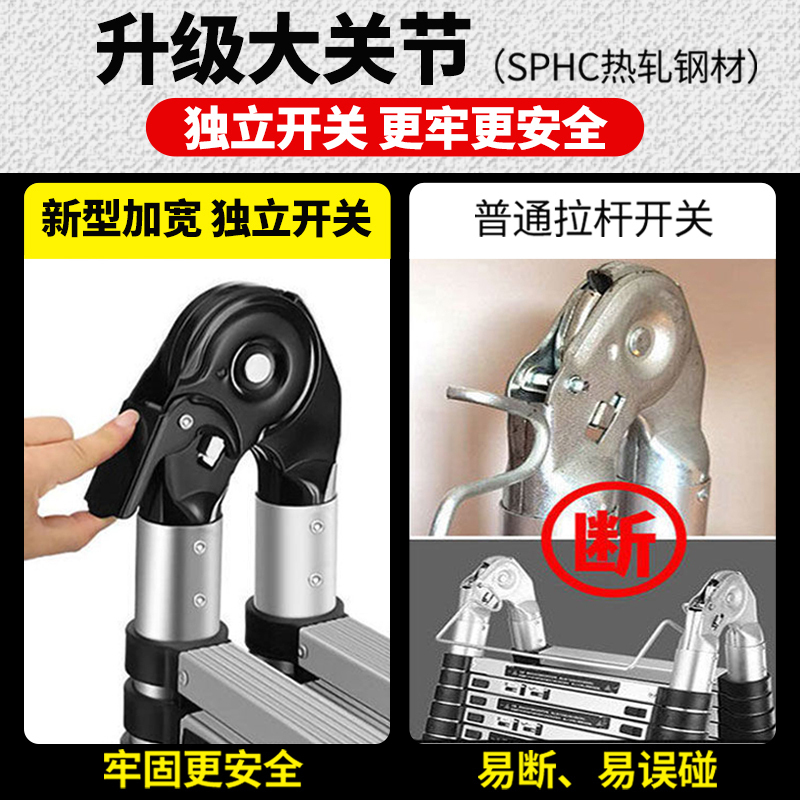 步步稳(BUBUWEN)多功能关节竹节梯MF-GZ 3.1M
