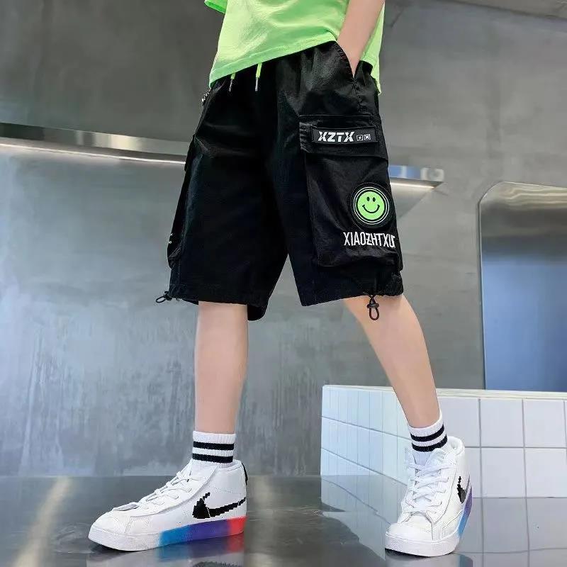 男童工装短裤夏季儿童速干五分裤中大童薄款夏装休闲百搭运动裤子 莎丞