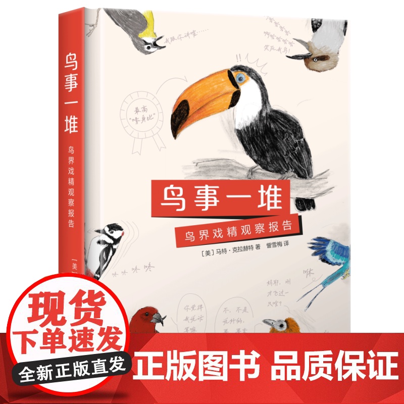 西西弗书店 鸟事一堆:鸟界戏精观察报告 实用手绘观鸟入门手册高清大图