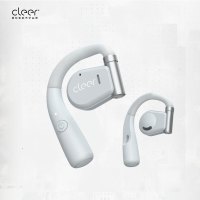 cleerARC音弧蓝牙运动跑步夹耳式耳机无线开车骑行骨传导升级开放挂耳式气传耳麦 海沙白[充电盒升级款-续航18H]