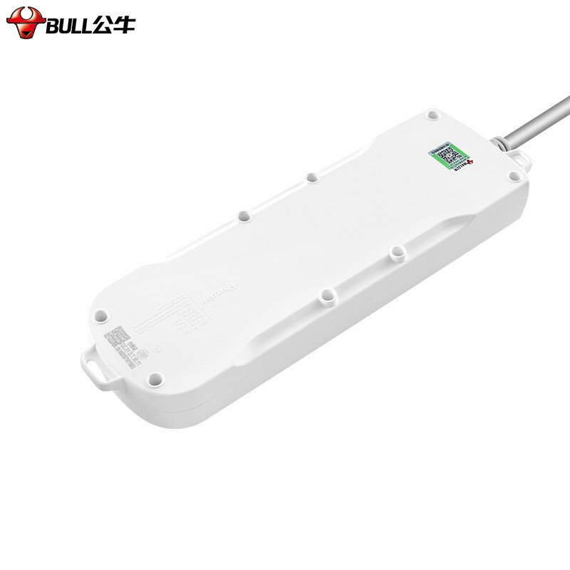 公牛 GN-610 3米总控四联电源插座 蓝白(单位:个)