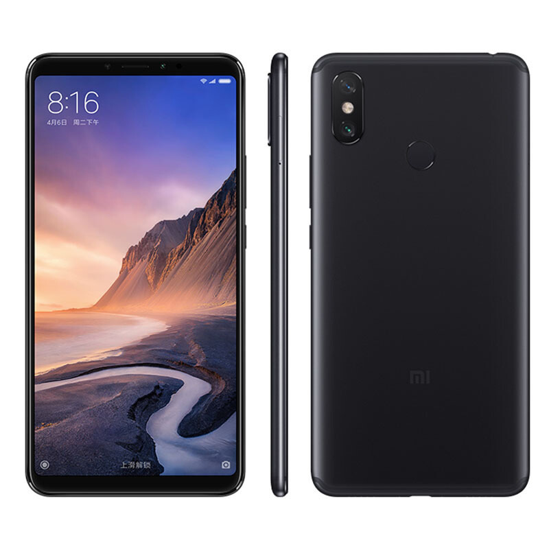 小米(Mi) 小米Max3 全网通版 4GB+64GB 曜石黑 移动联通电信4G手机 双卡双待