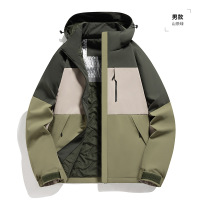 户外情侣款秋冬季石墨烯棉衣男加厚保暖连帽休闲男士棉服棉袄外套 4XL 355-MY-2588山茶绿(男款)