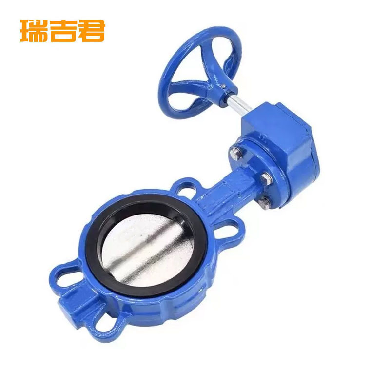 瑞吉君 涡轮对夹蝶阀 DN40 个高清大图