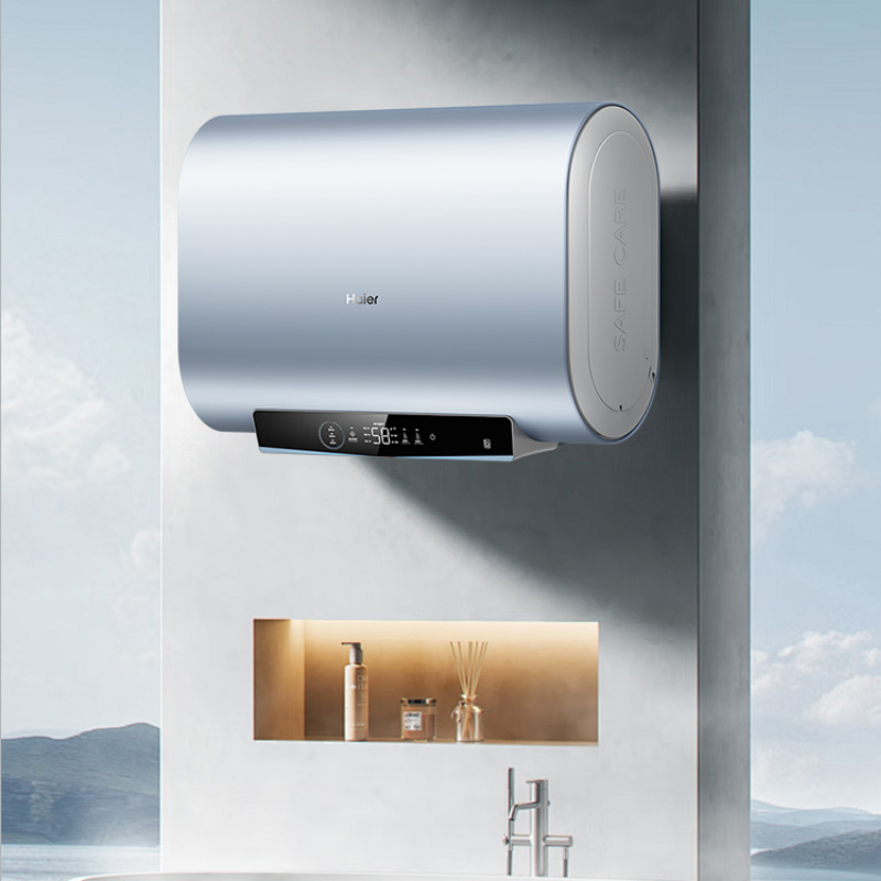 海尔(Haier)电热水器60升P60 3300W扁桶双胆速热 纤薄机身一级能效 单双胆灵活加热WIFI智控高清大图