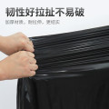 领象 加厚垃圾袋 黑色手提式背心式中号塑料袋医疗商用一次性手提袋 50*70cm 50个