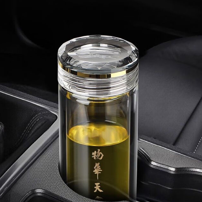 水宜生玻璃杯330ml通透质感高硼硅弱碱养身泡茶杯G908高清大图