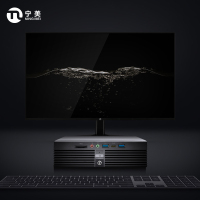 宁美国度CR100 Mini PC电脑迷你办公主机客服家用游戏台式组装机全套整机DIY兼容机便携式电脑分体式电脑主机+21.5吋显示器