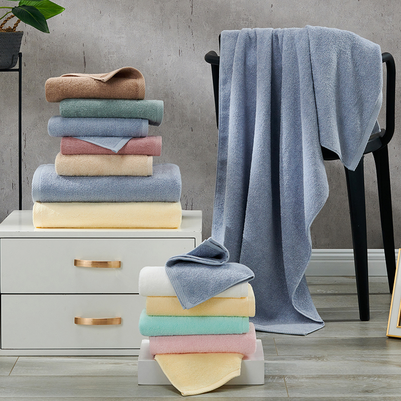 洁玉(Jeyu) 甄柔抗菌毛巾单条装礼盒 J2702-A 青灰色高清大图