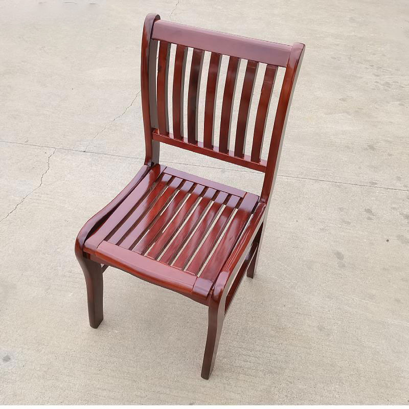 质凡会议室会议椅培训椅实木职员办公椅会客椅 橡木款高清大图