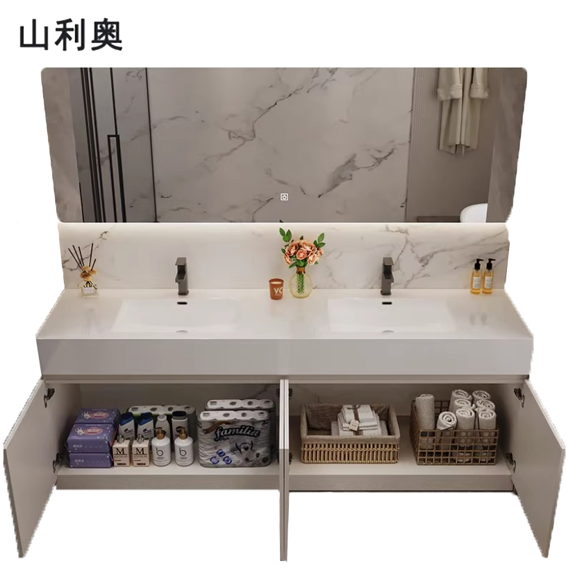 山利奥 洗手台 1600*600*750mm 1台高清大图