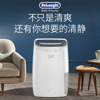 德龙(Delonghi)除湿机 DEX14 除湿干衣 14L除湿量 家用卧室迷你小型抽湿机