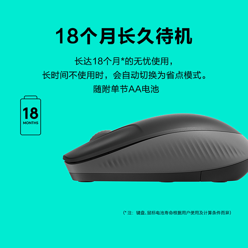 罗技 (Logitech)M190无线鼠标(红色)