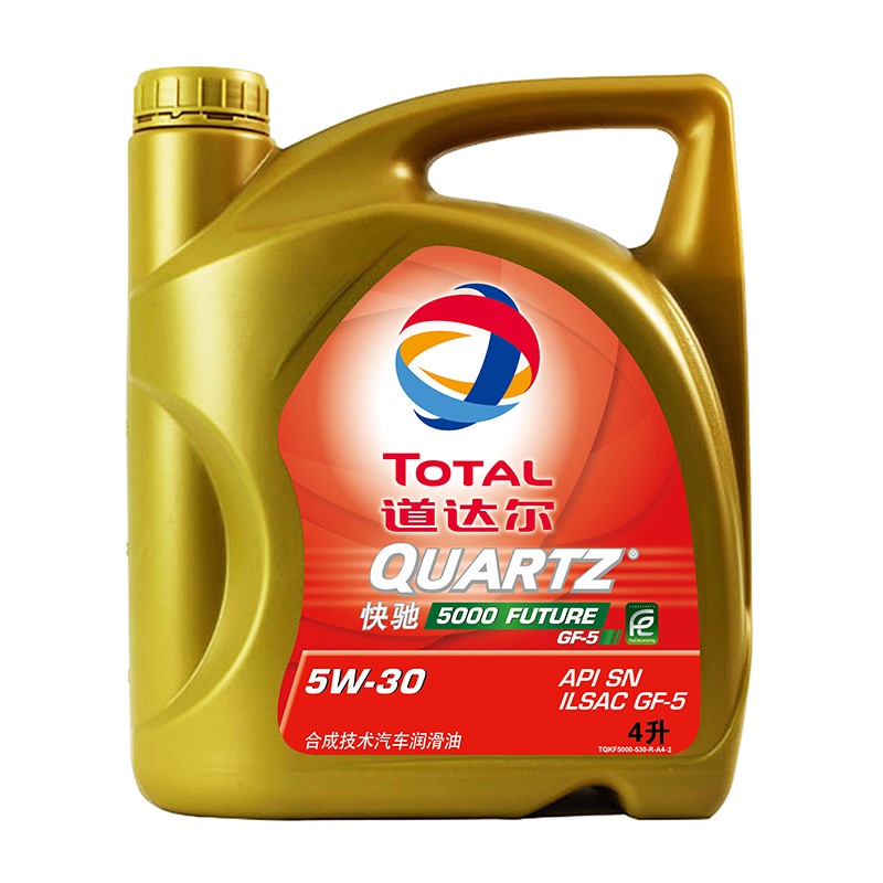 道达尔(TOTAL) 快驰5000 矿物质机油润滑油 5W30 (4L装) SN/GF-5级