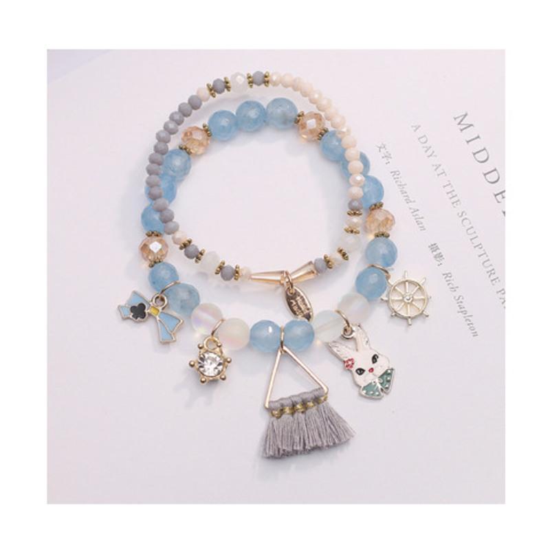 儿童手链小学生手链女公主可爱闺蜜手链新款少女心梦幻可爱女童粉色